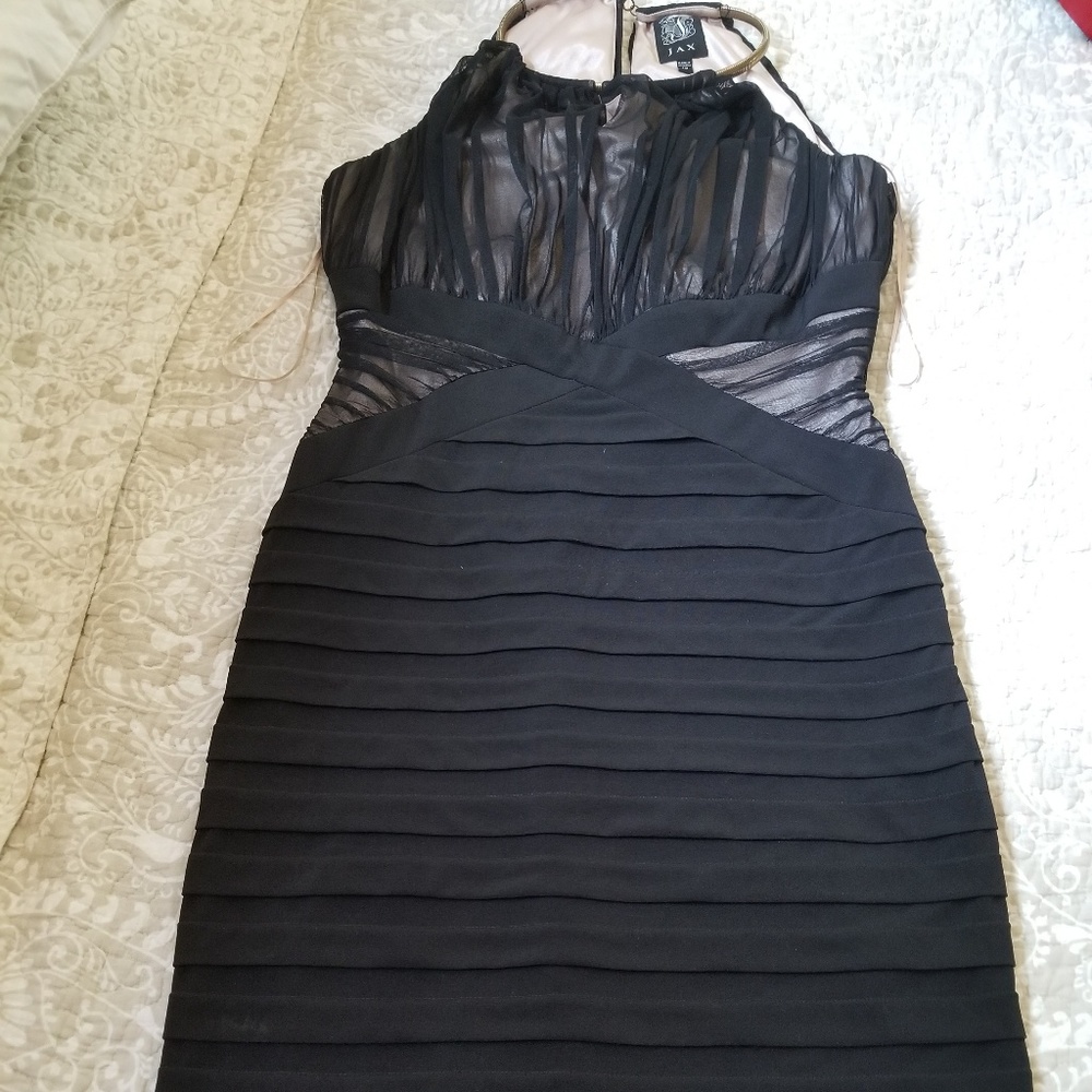 Black cocktail dress